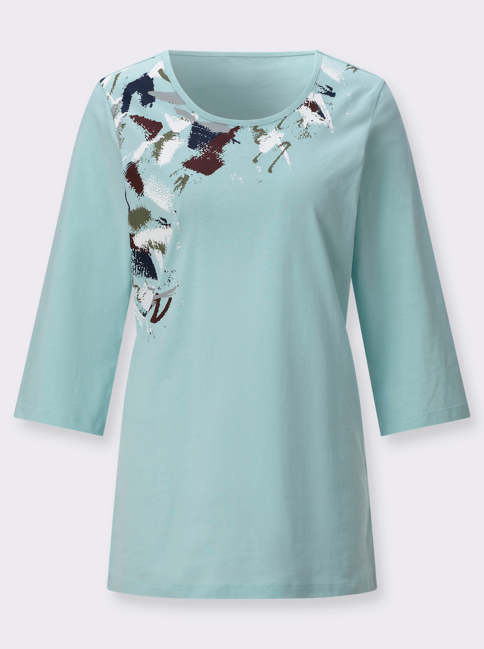 Freizeitshirt mit platziertem Druck - mint