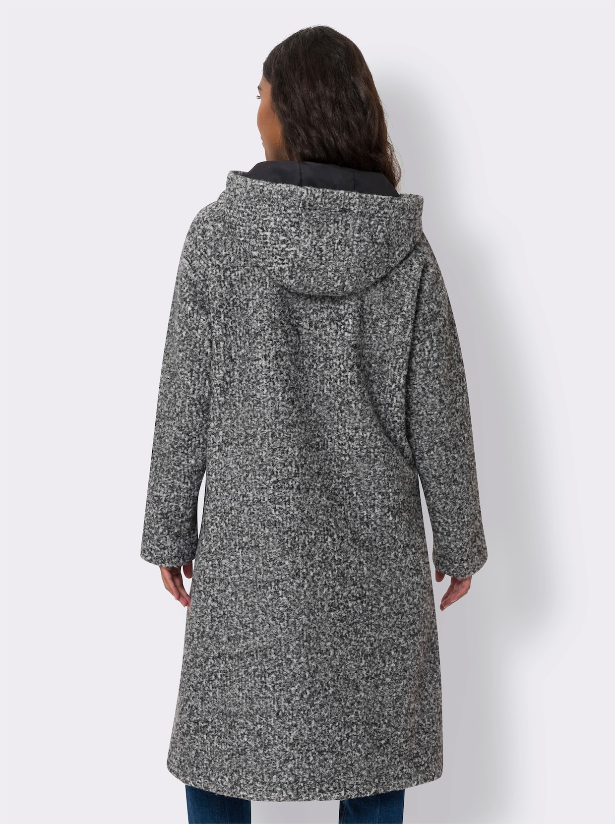 heine Manteau d'hiver - noir-écru chiné