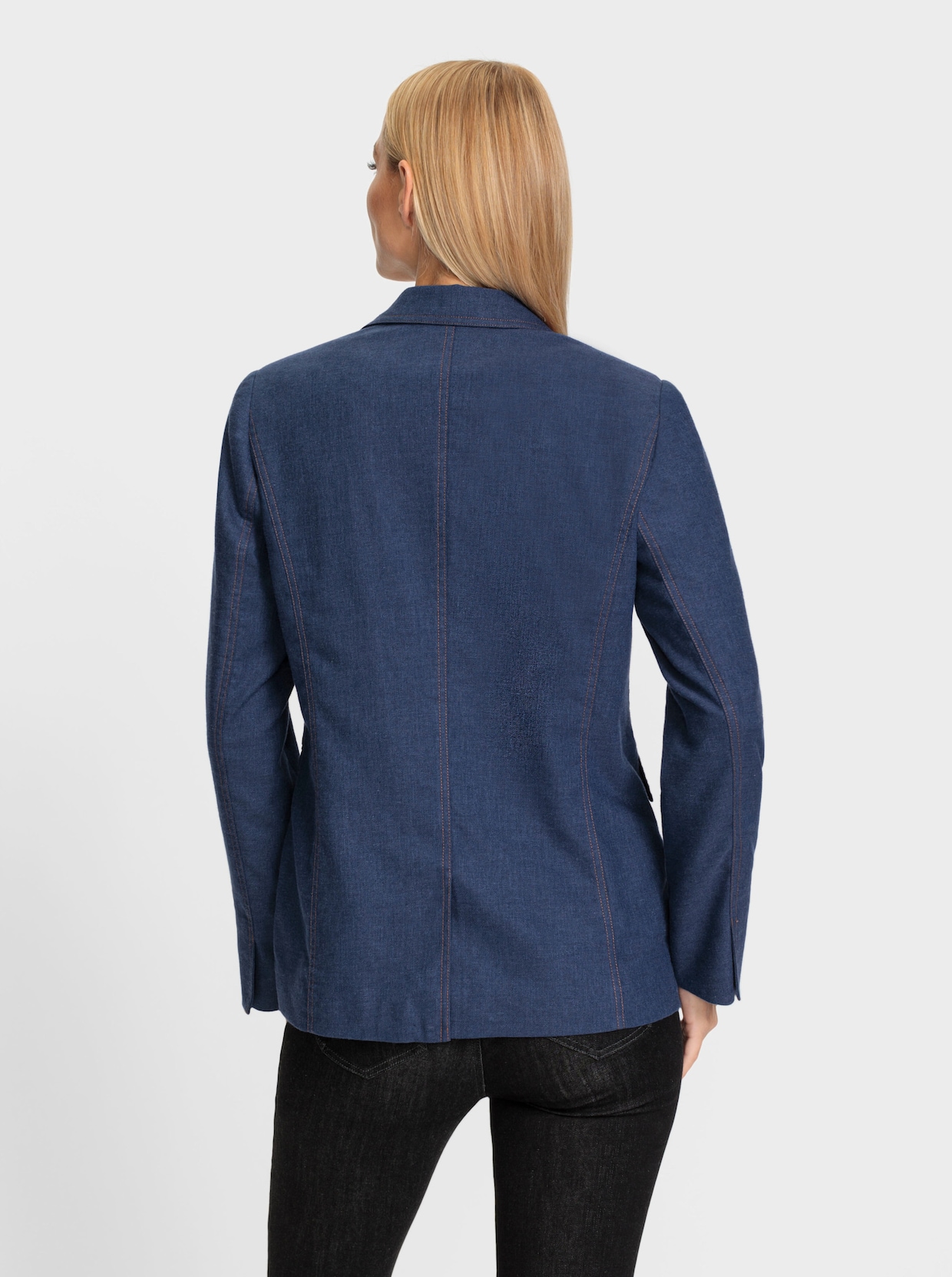 heine Blazer - blue-stonewashed