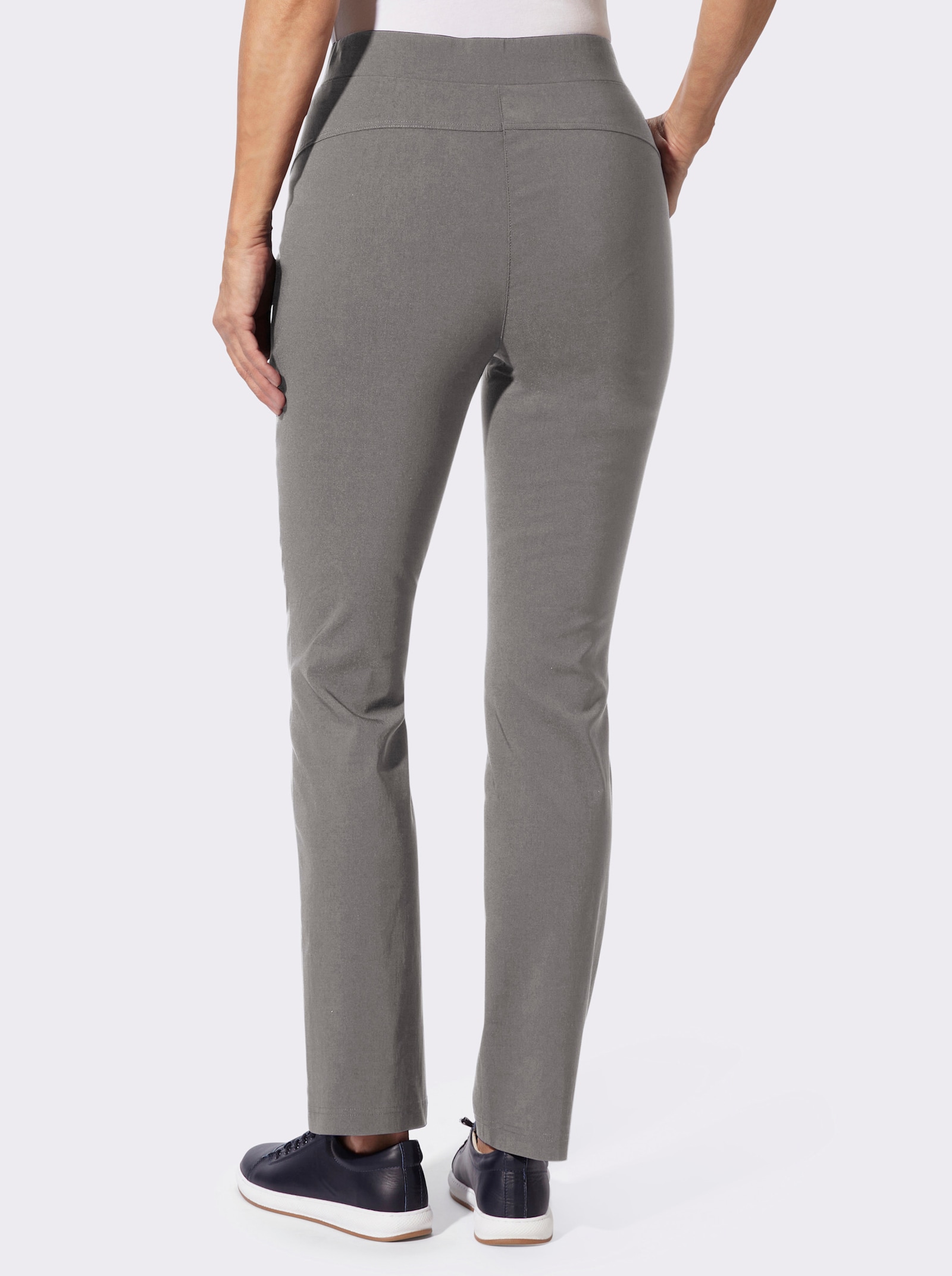 Schlupfhose in Bengalin-Qualität - grau