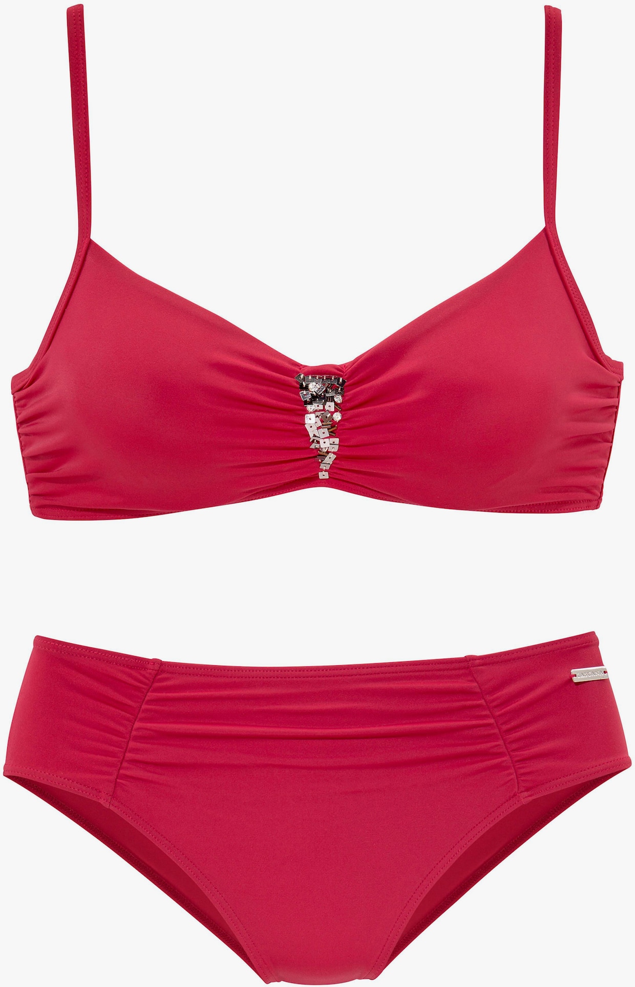 LASCANA Maillot de bain à armatures - rouge