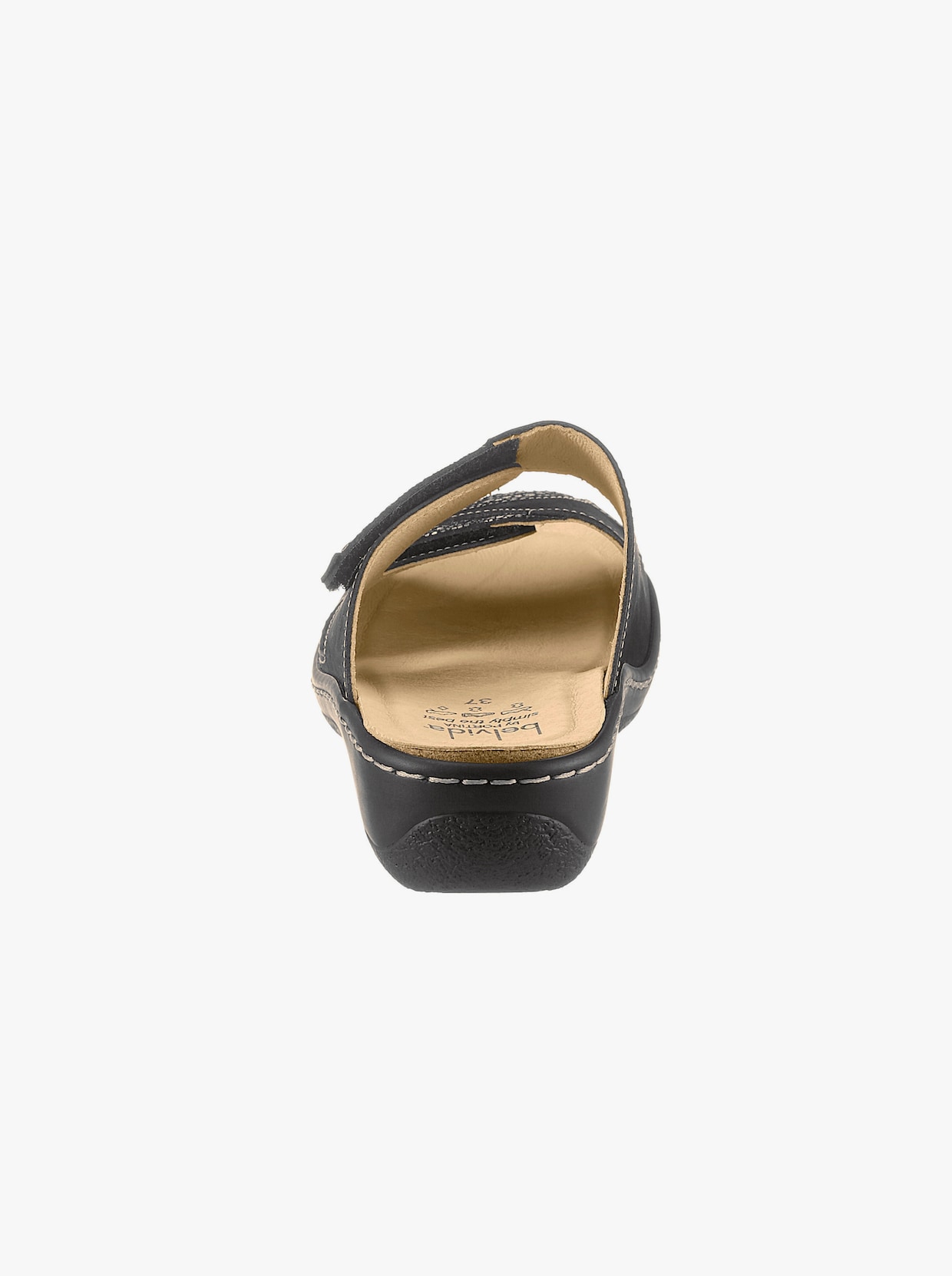 Belvida slippers - zwart/goudkleur