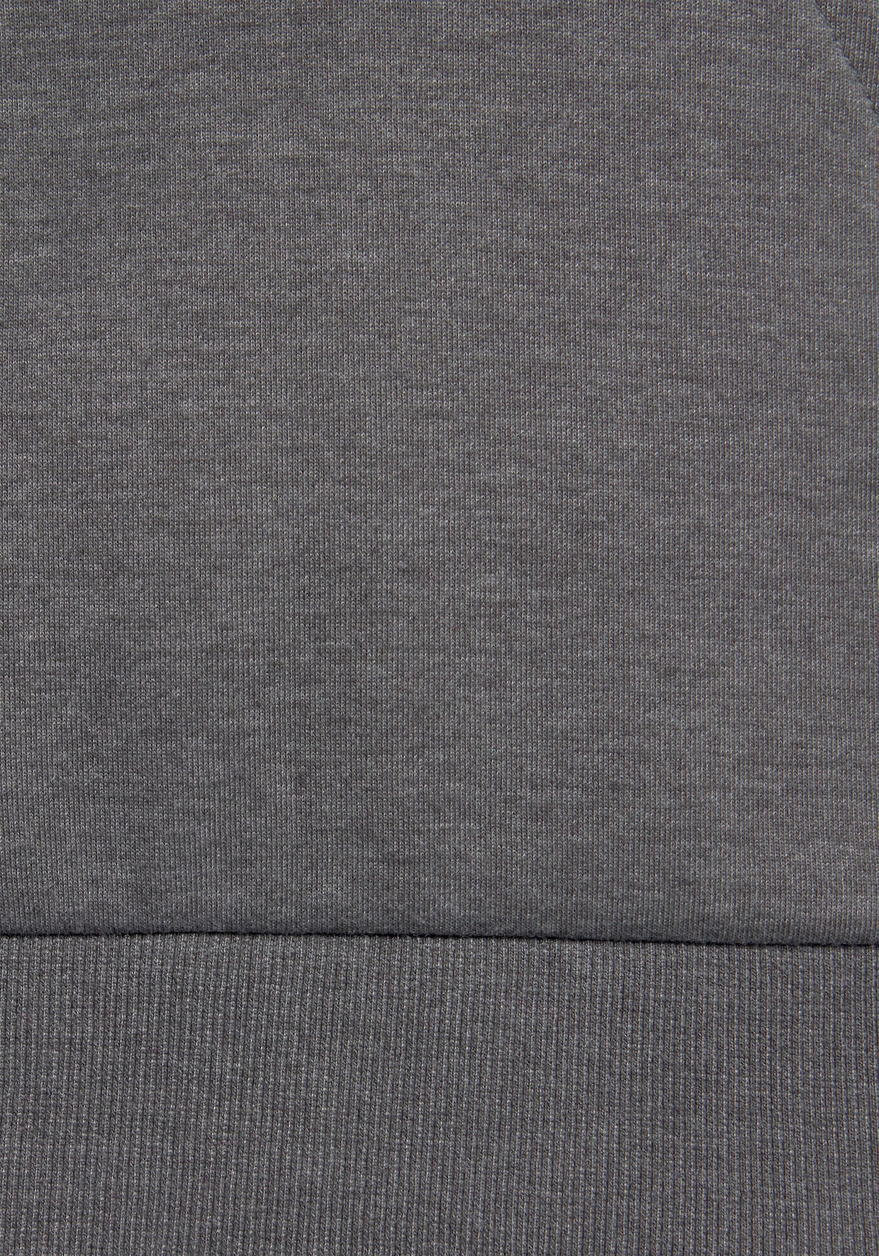 Sweatshirt met capuchon - antraciet gemêleerd/zwart