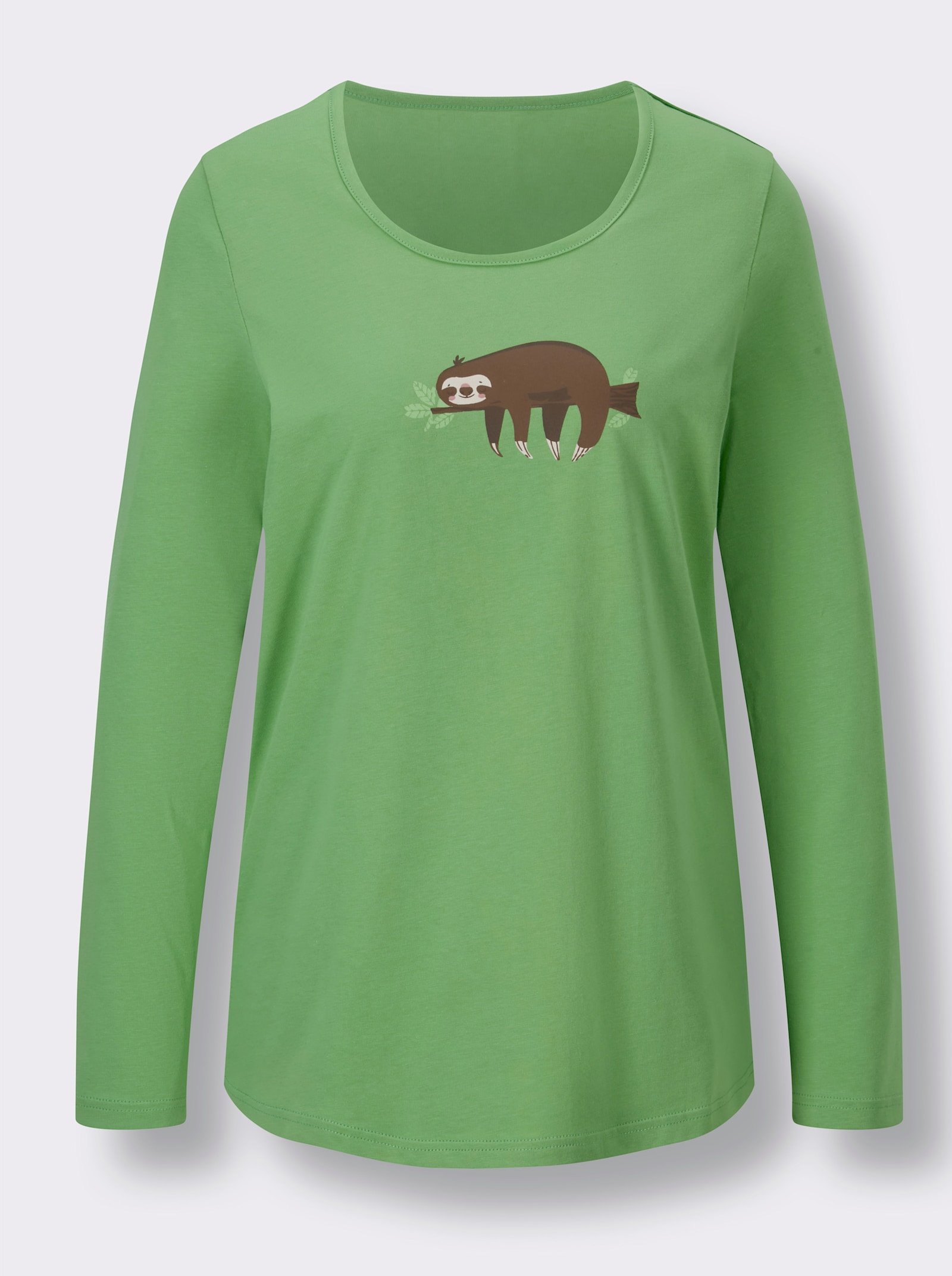 wäschepur Pyjamas - écru-vert pomme imprimé + réséda-écru imprimé