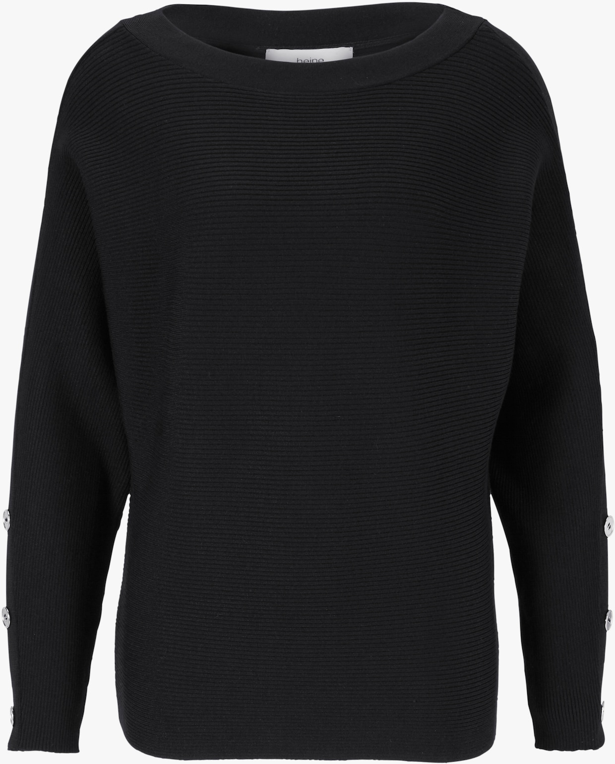 heine Pullover met ronde hals - zwart