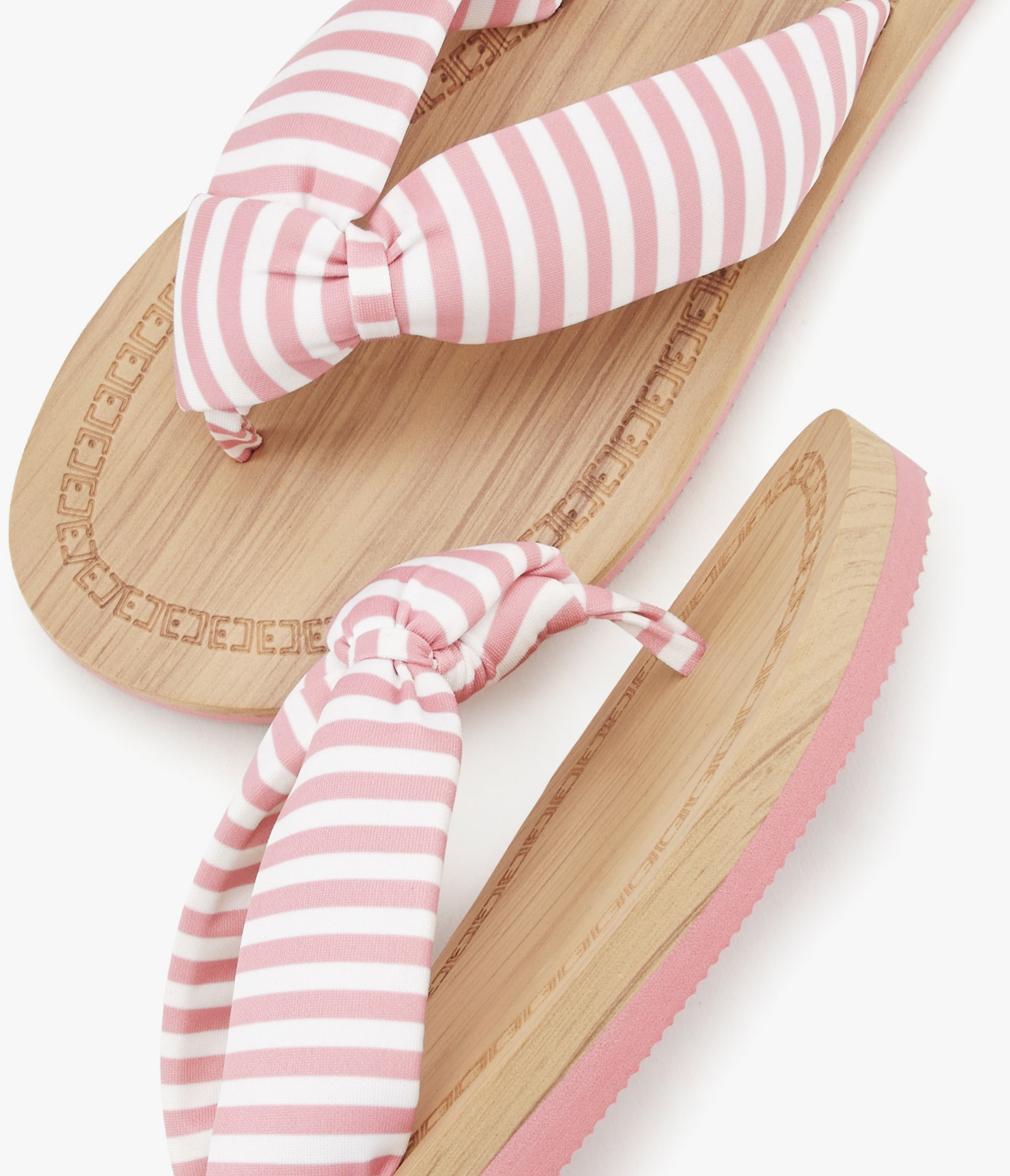 Elbsand Badezehentrenner - rosa-gestreift