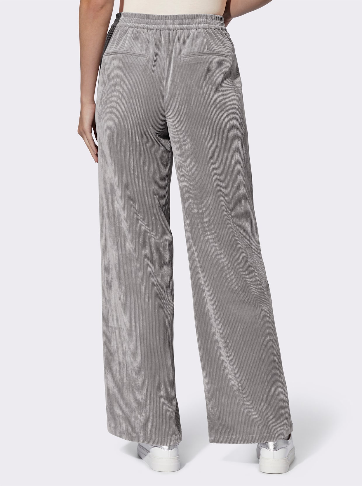 heine Ribcordbroek - grijs