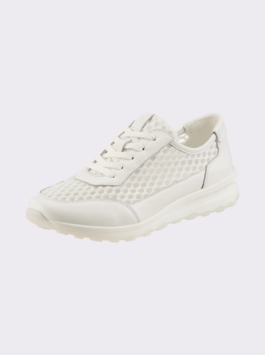 Caprice Sneaker mit Mesh-Netz - weiß