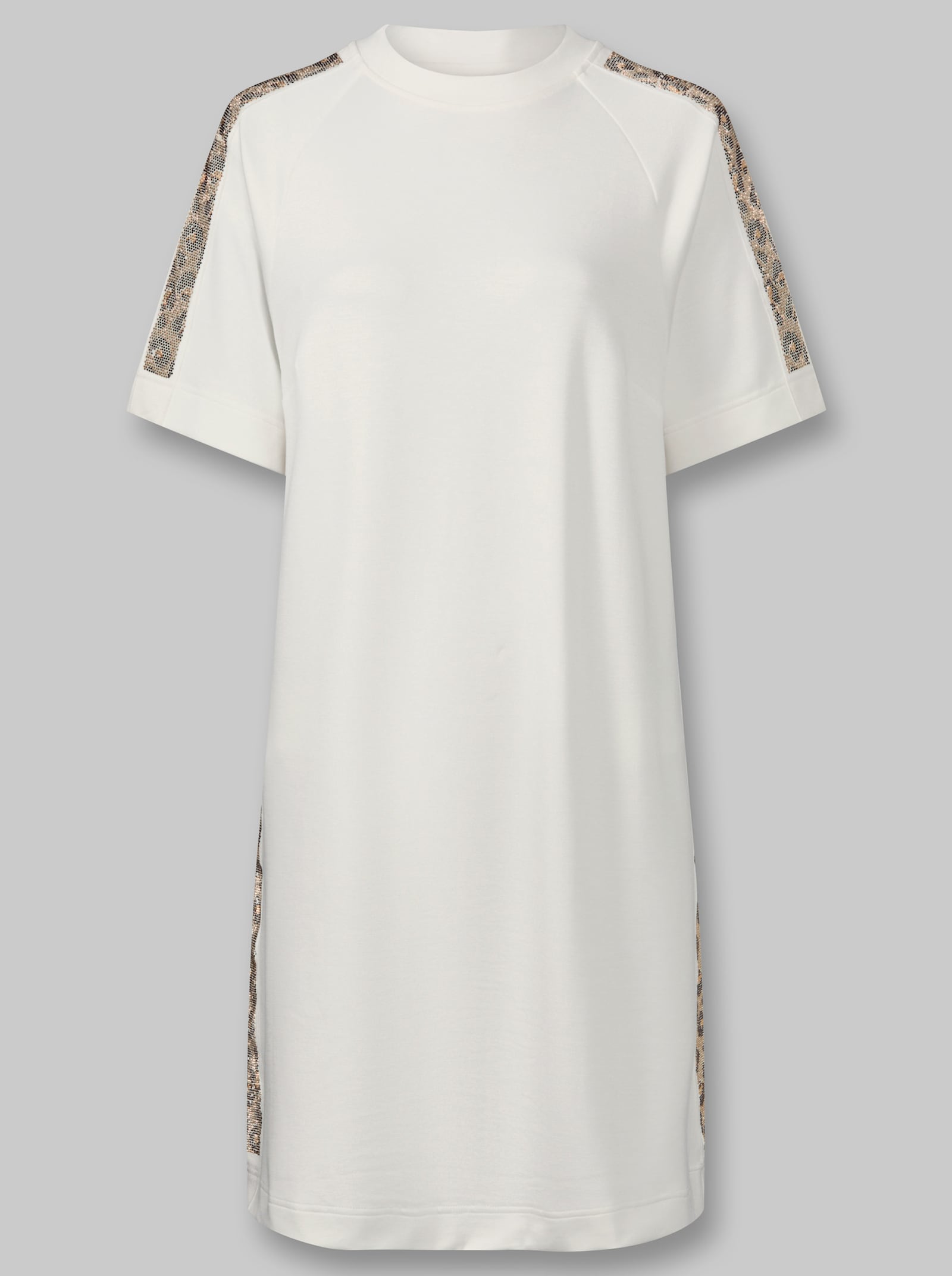 heine Sweatkleid in A-Form - ecru