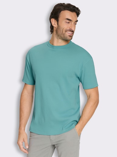 Marco Donati Kurzarmshirt im Loose-Fit, Baumwolle - salbei