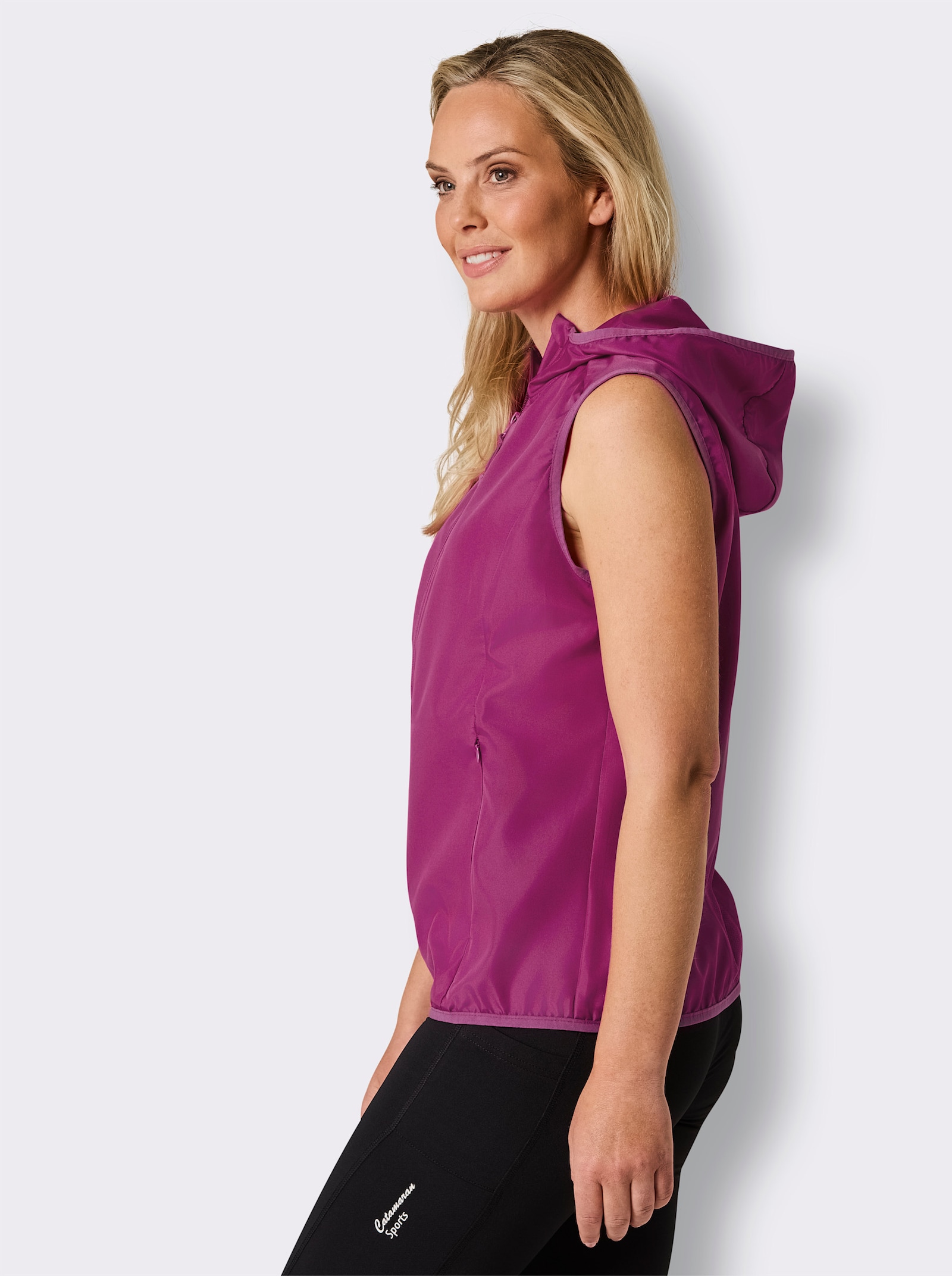 Catamaran Sports Funktionsweste mit Mesheinsatz hinten - magenta