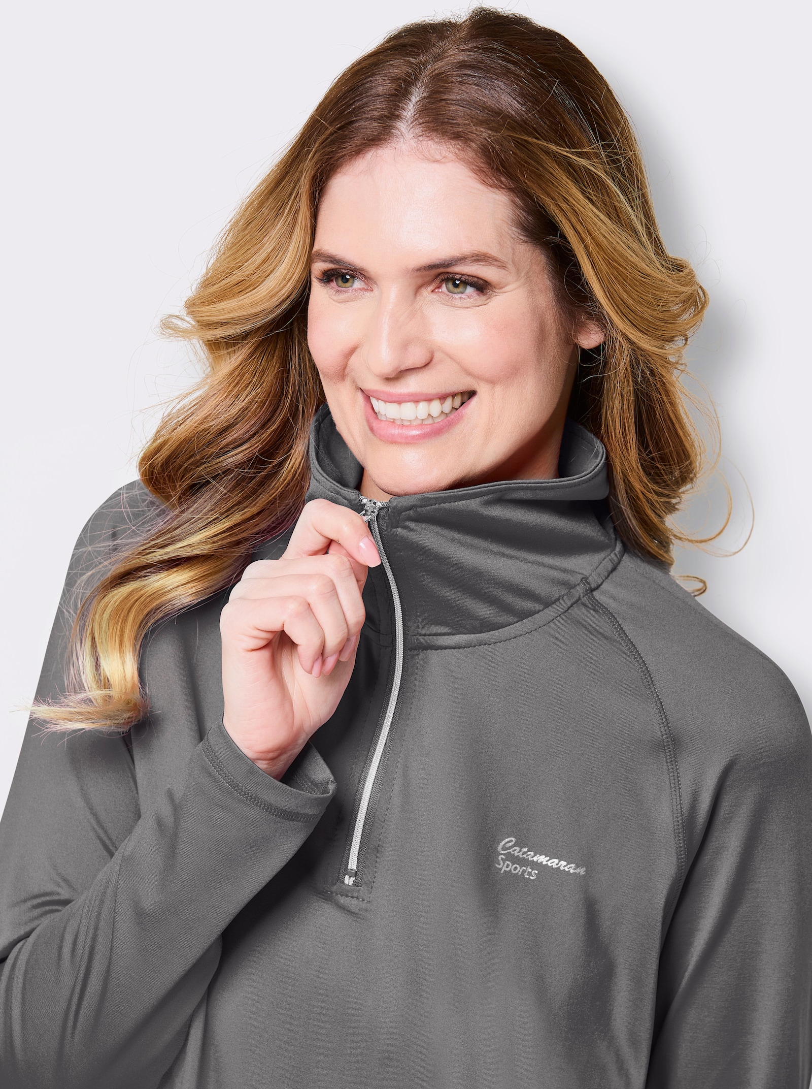 Catamaran Sports Funktionsshirt , atmungsaktiv und schnell trocknend - grau