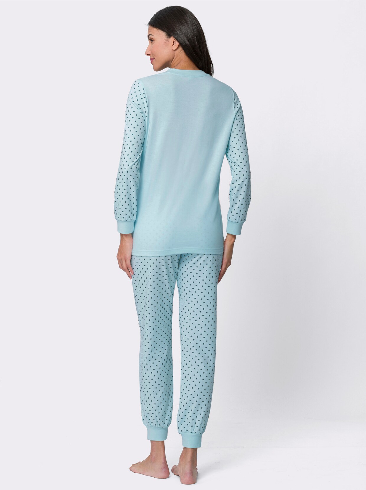 Pyjama - mint geprint