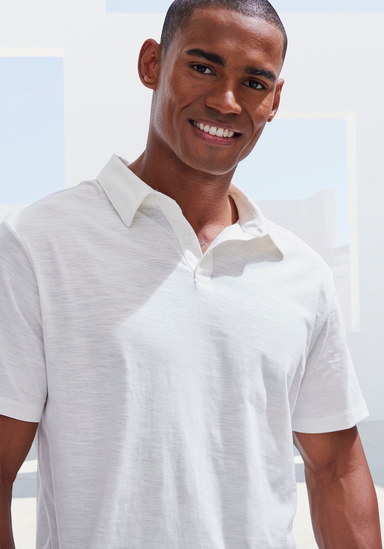 John Devin Poloshirt - offwhite