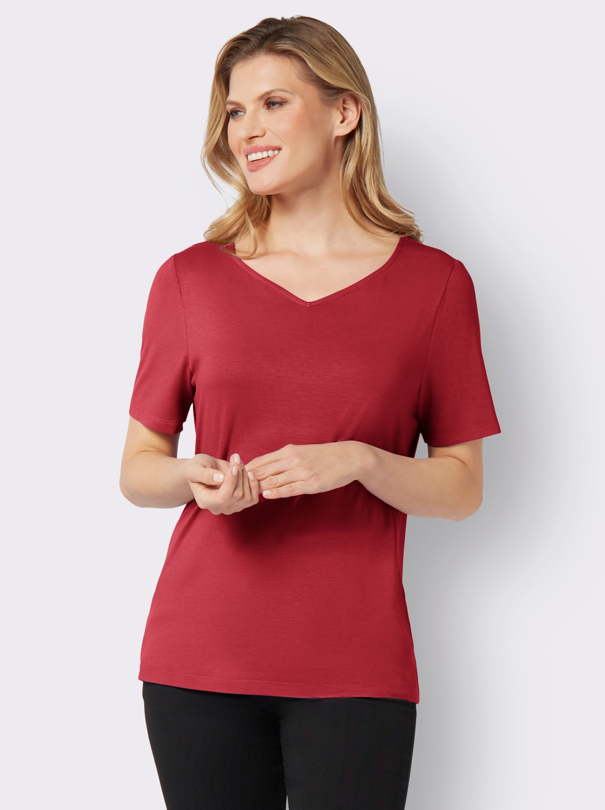 Shirt met korte mouwen - rood