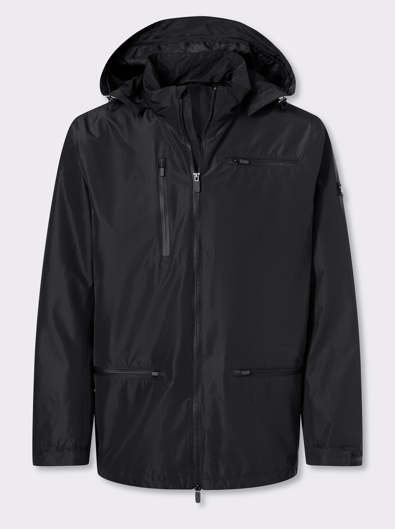 Catamaran Sports Funktionsjacke mit Tunnelzug am Saum - schwarz