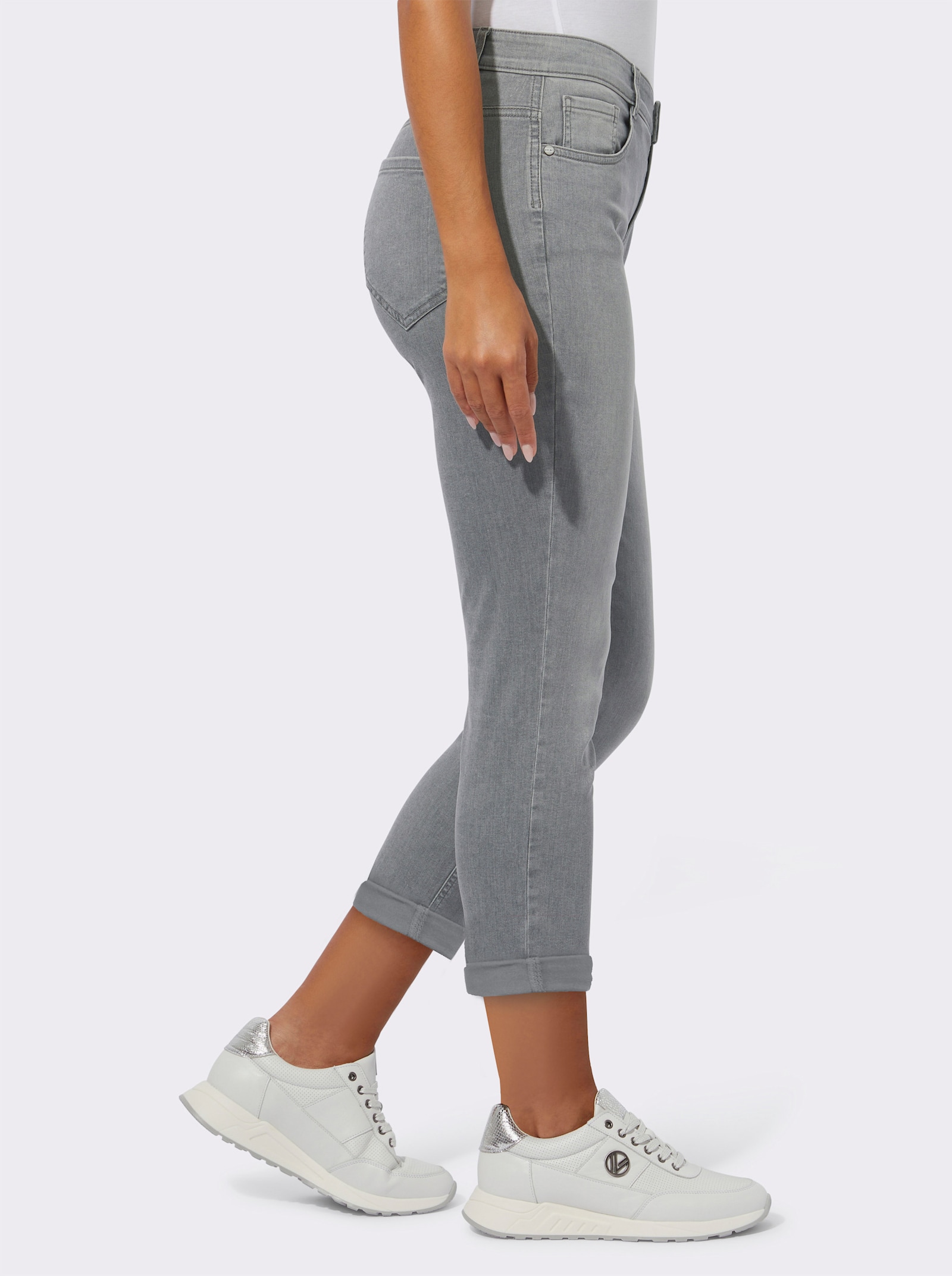 Ascari 5-Pocket-Jeans mit Push-up-Effekt - grey denim