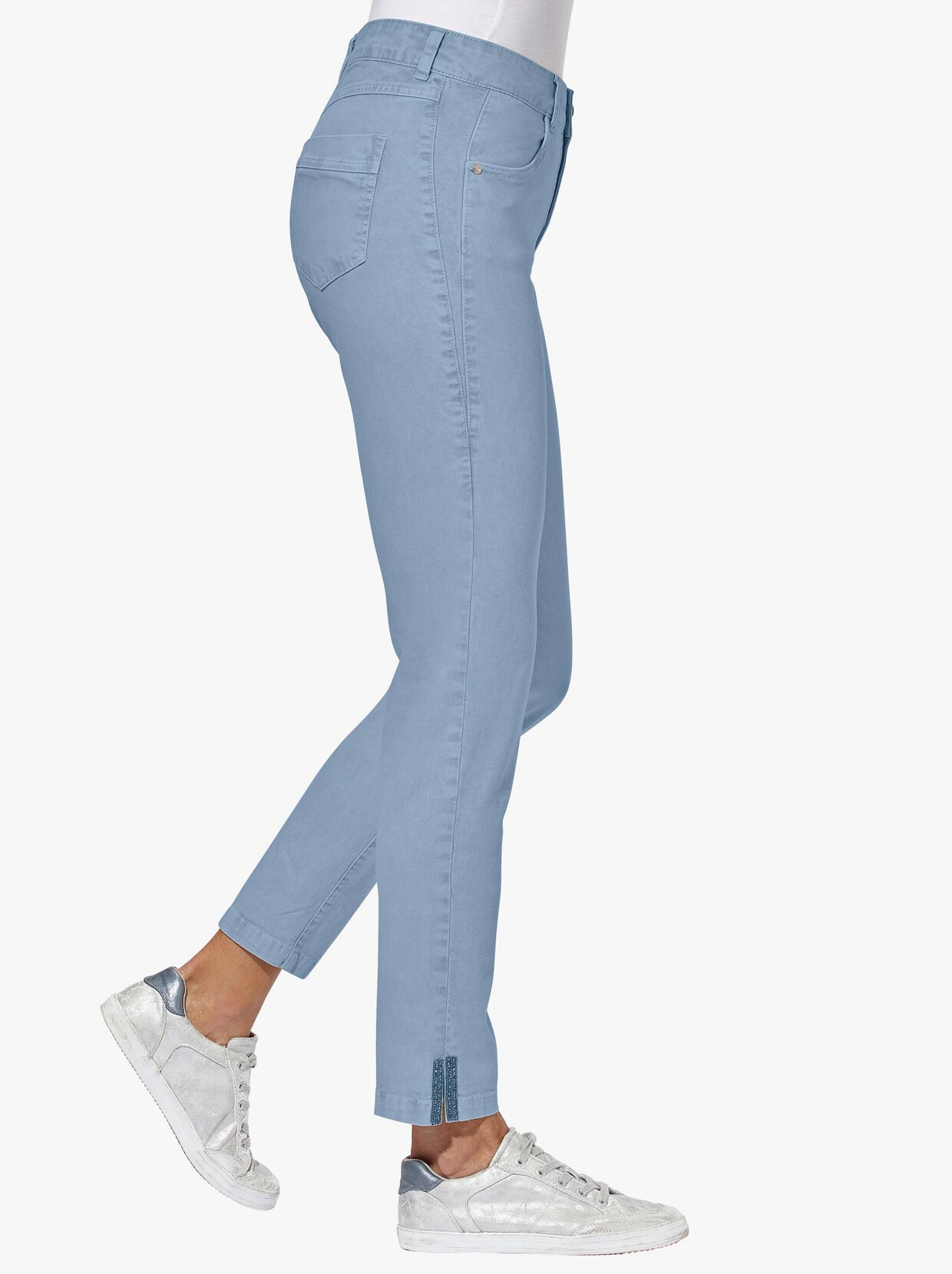 Stretch-Jeans - blue-bleached