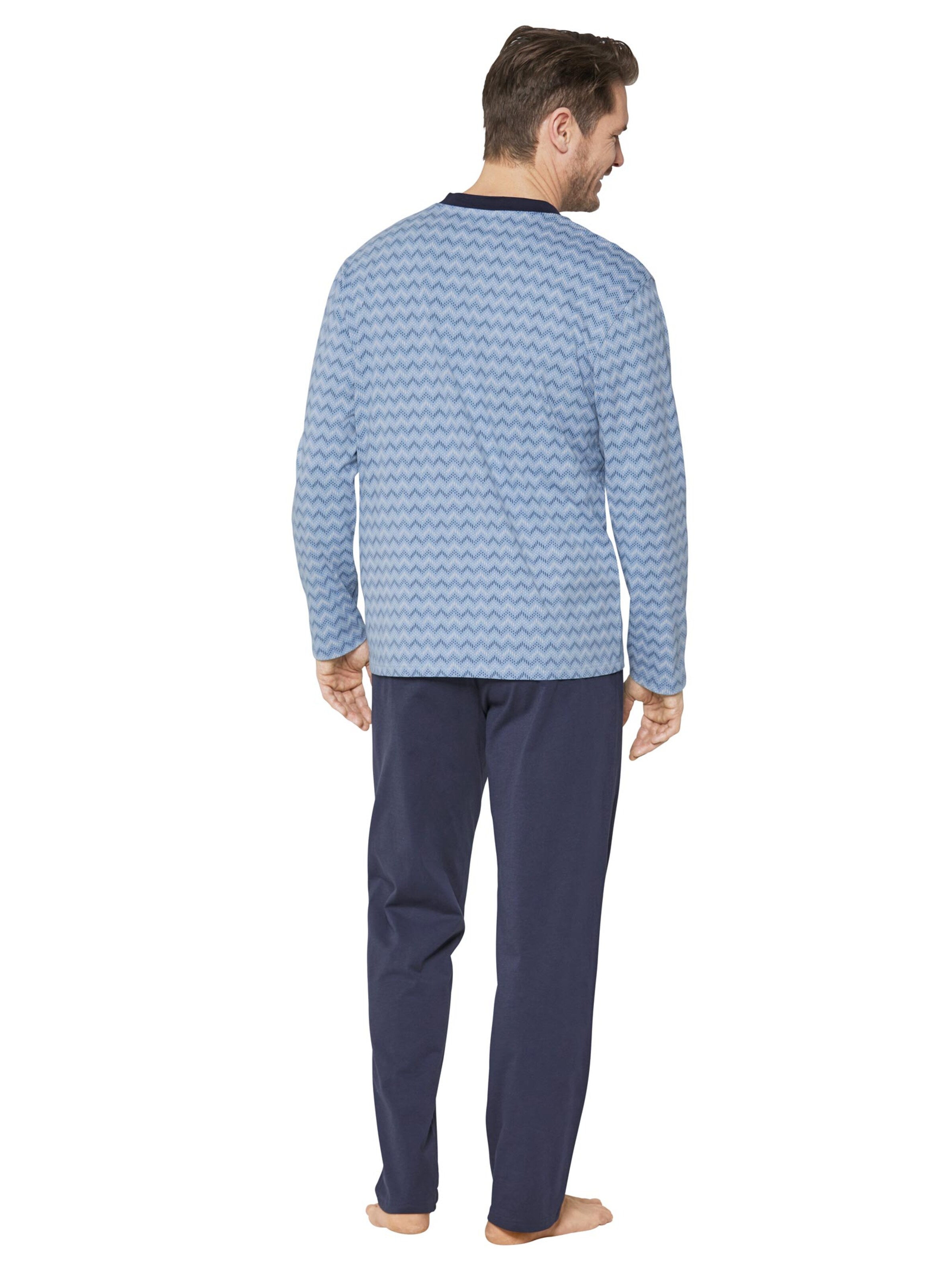 wäschepur Schlafanzüge - marine + stahlgrau