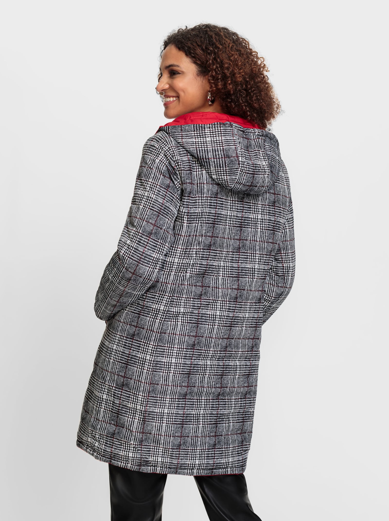 Manteau matelassé réversible - rouge