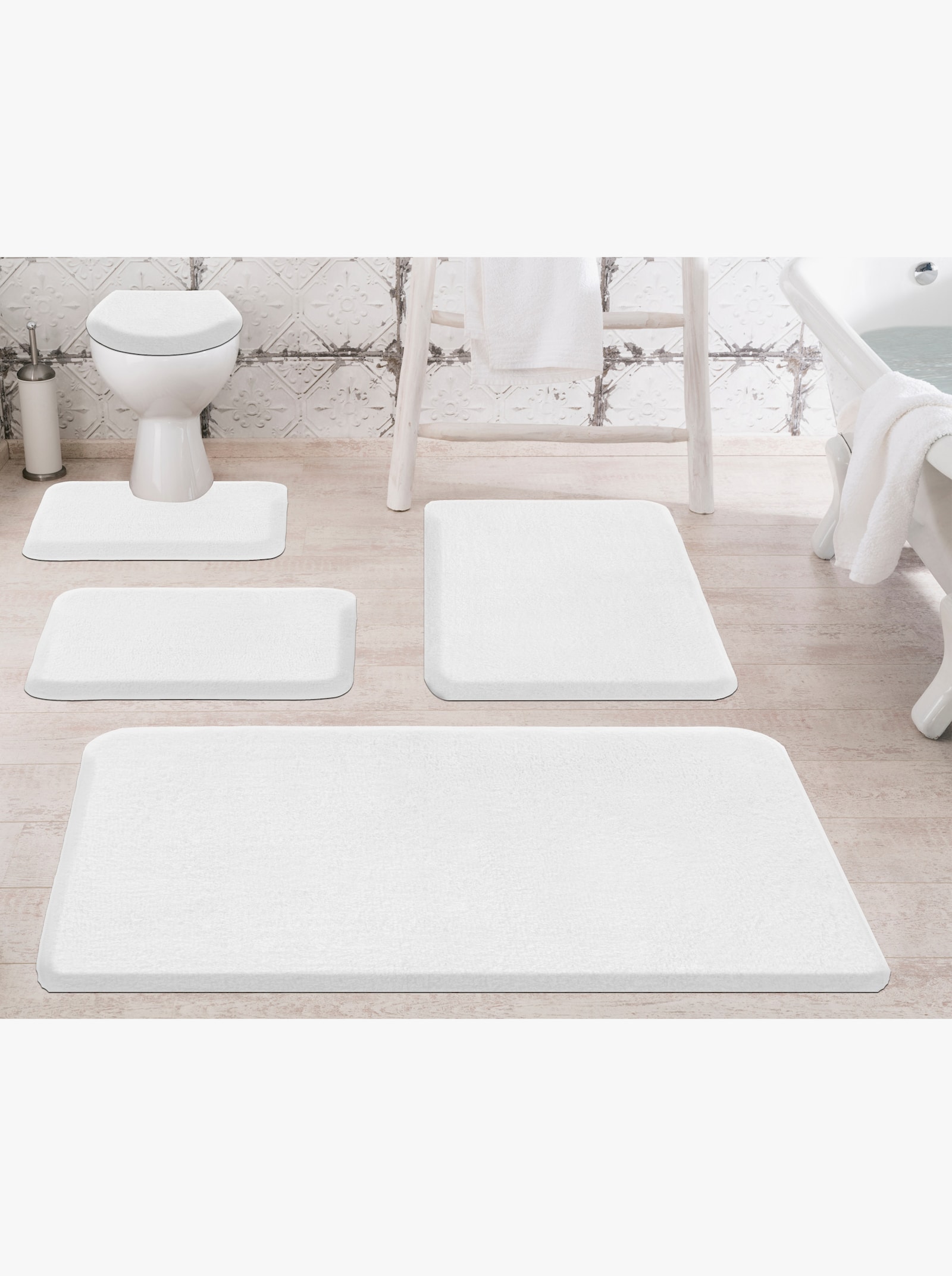 Grund Badematte - weiß