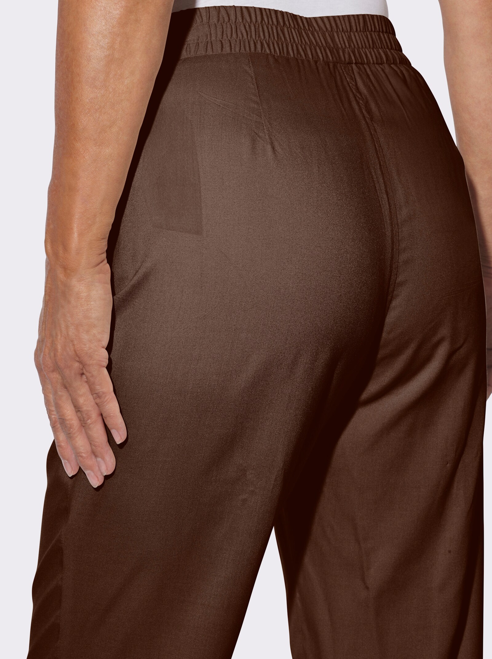 Schlupfhose mit Taschen - schoko