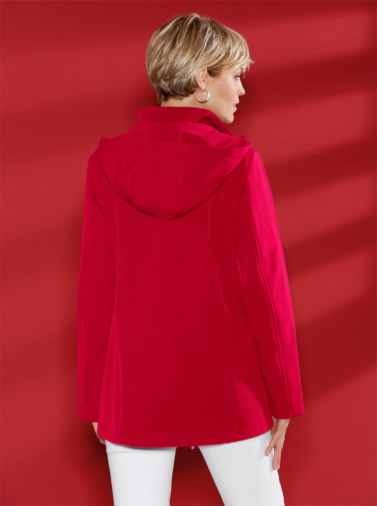 Softshellová bunda - červená