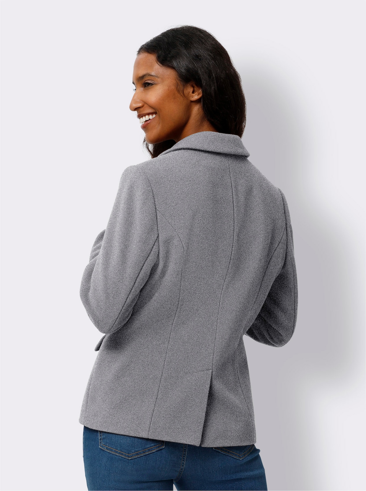 heine Blazer - grijs gemêleerd