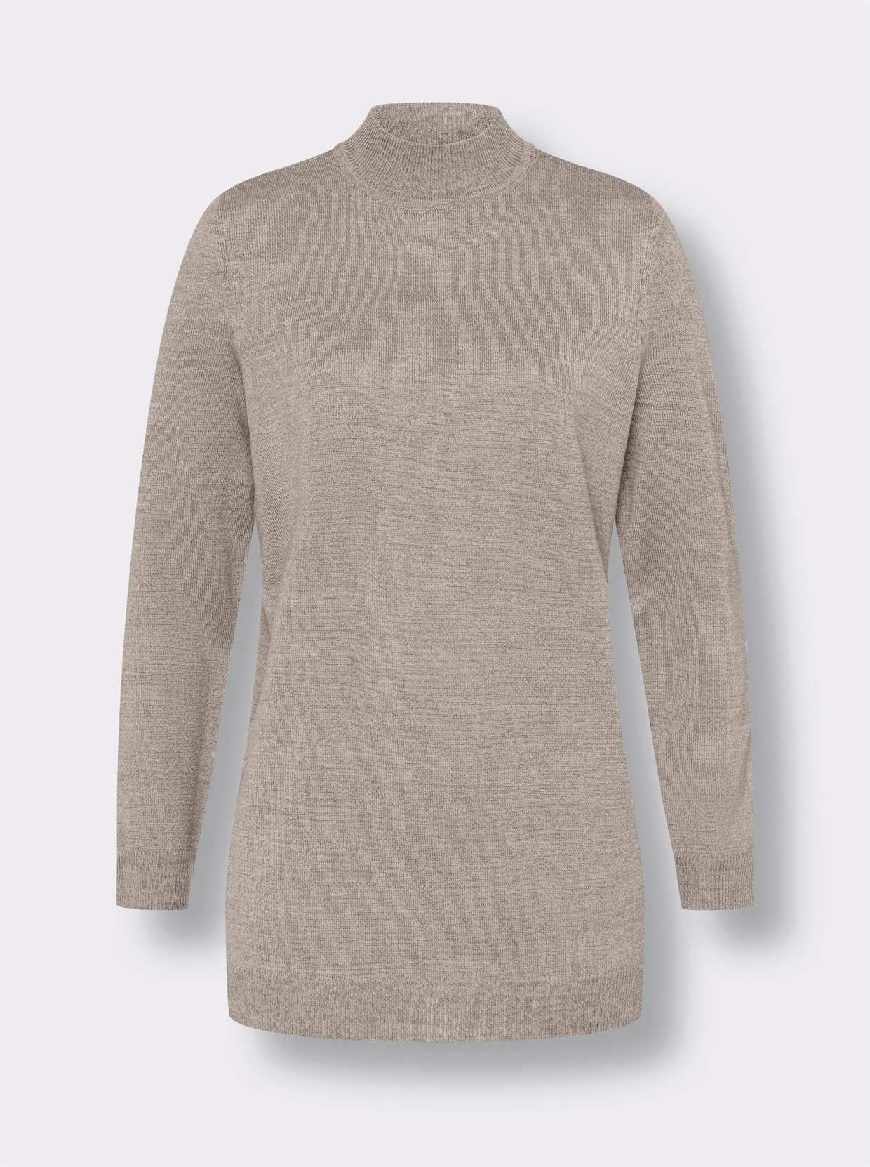 Lange pullover - sesam/ecru gemêleerd