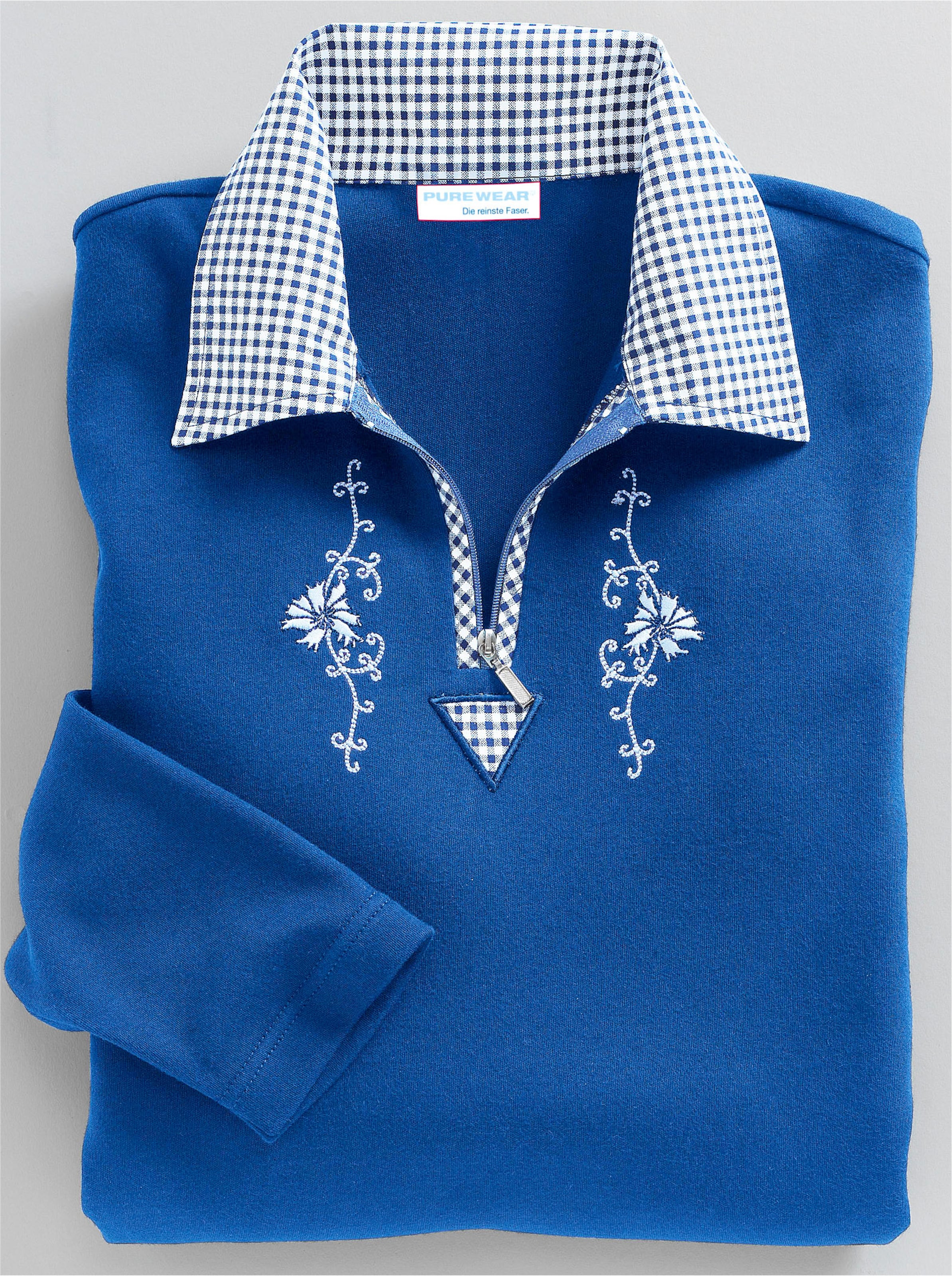 Witt Damen Trachtenshirt, royalblau