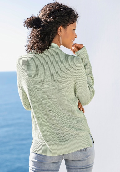 LASCANA V-Ausschnitt-Pullover - mint