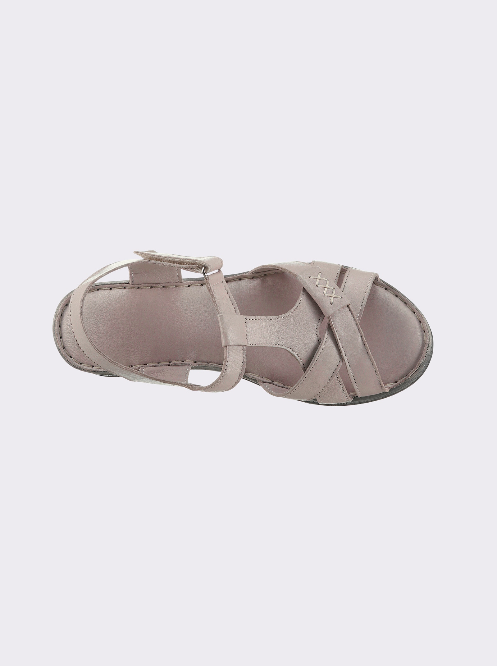 airsoft modern+ Sandale mit weicher Polsterung - hellgrau