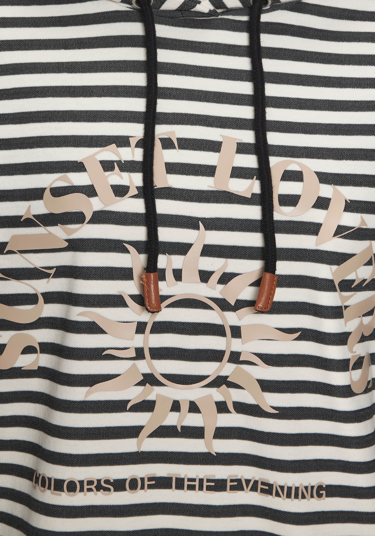 H.I.S Kapuzenpullover - schwarz gestreift