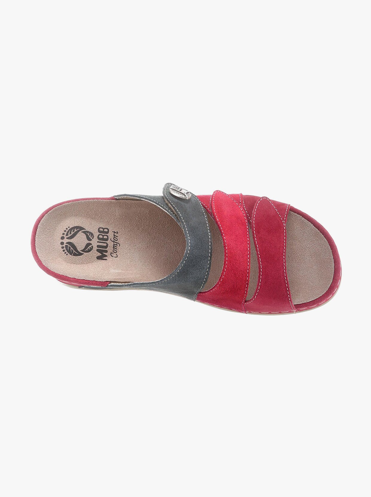 Mubb slippers - rood/grijs