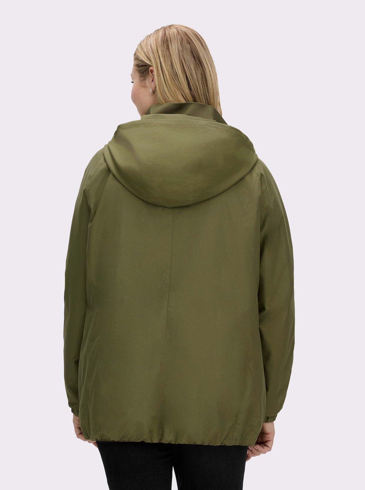 Übergangsjacke in Microfaser-Qualität - oliv