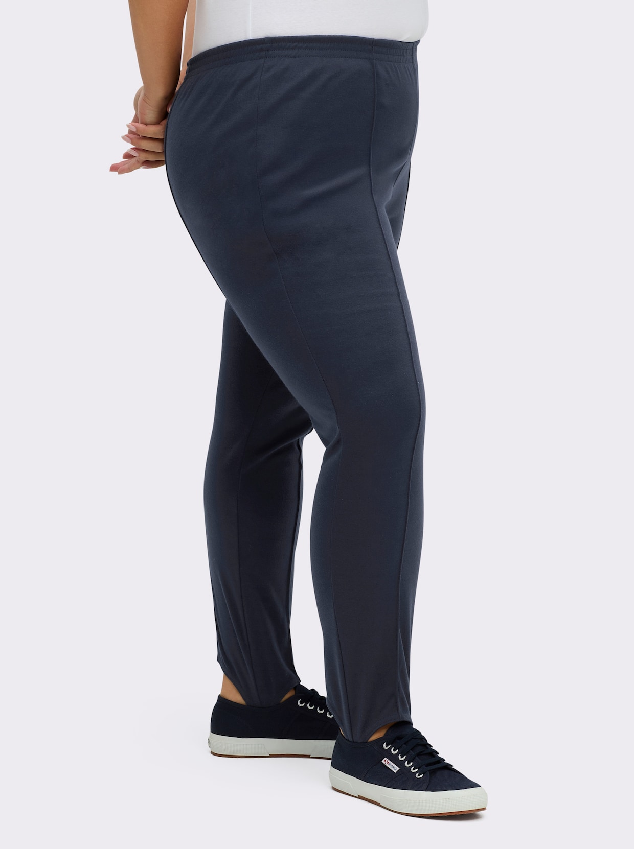 Bügelfaltenhose mit Steg - marine