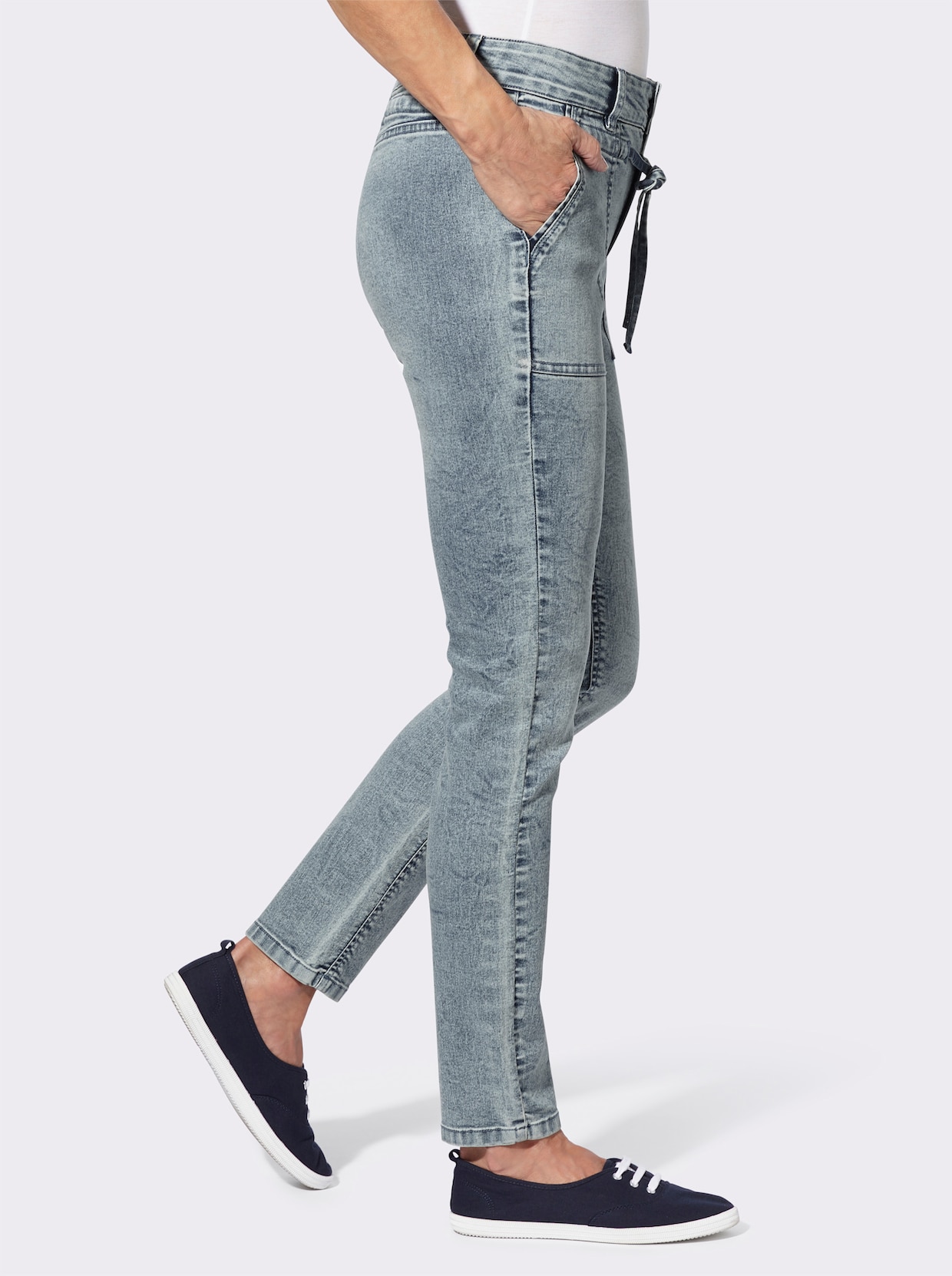 Jeans - blue-bleached