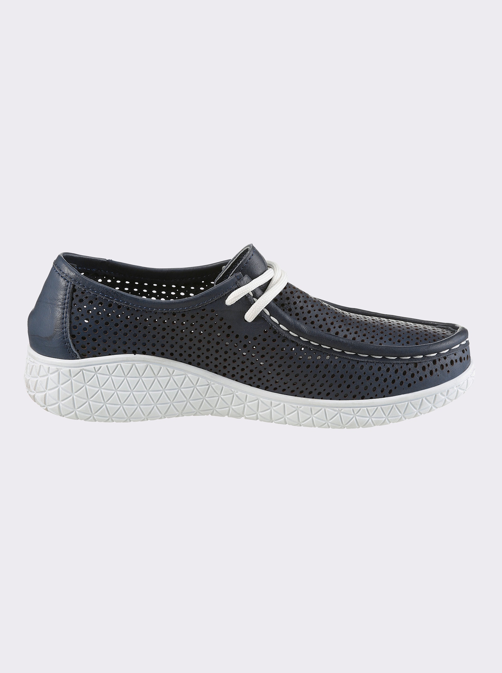 Gemini Veterschoen met verwisselbaar leren voetbed - donkerblauw