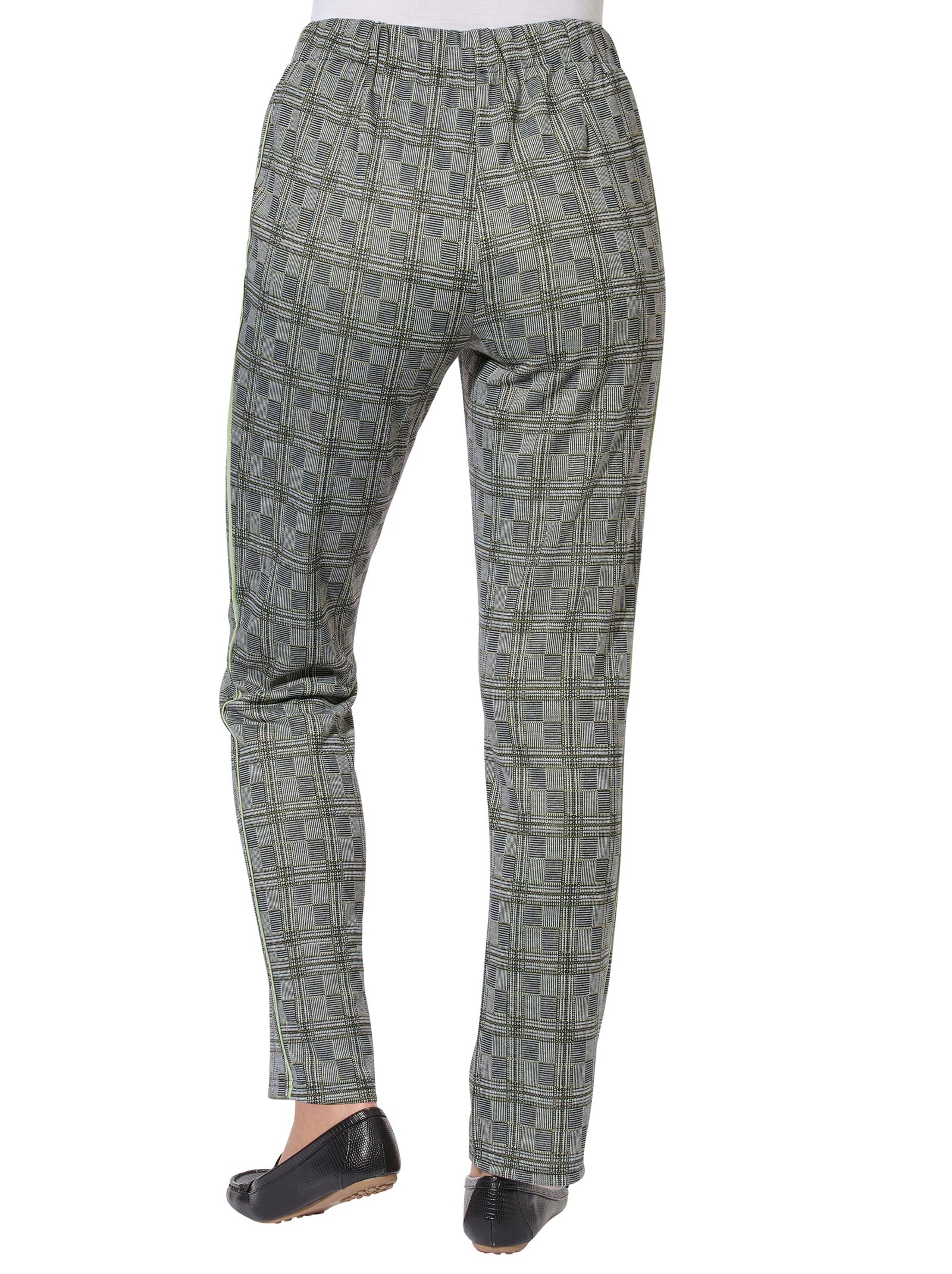 Hose - schwarz-weiß-kariert