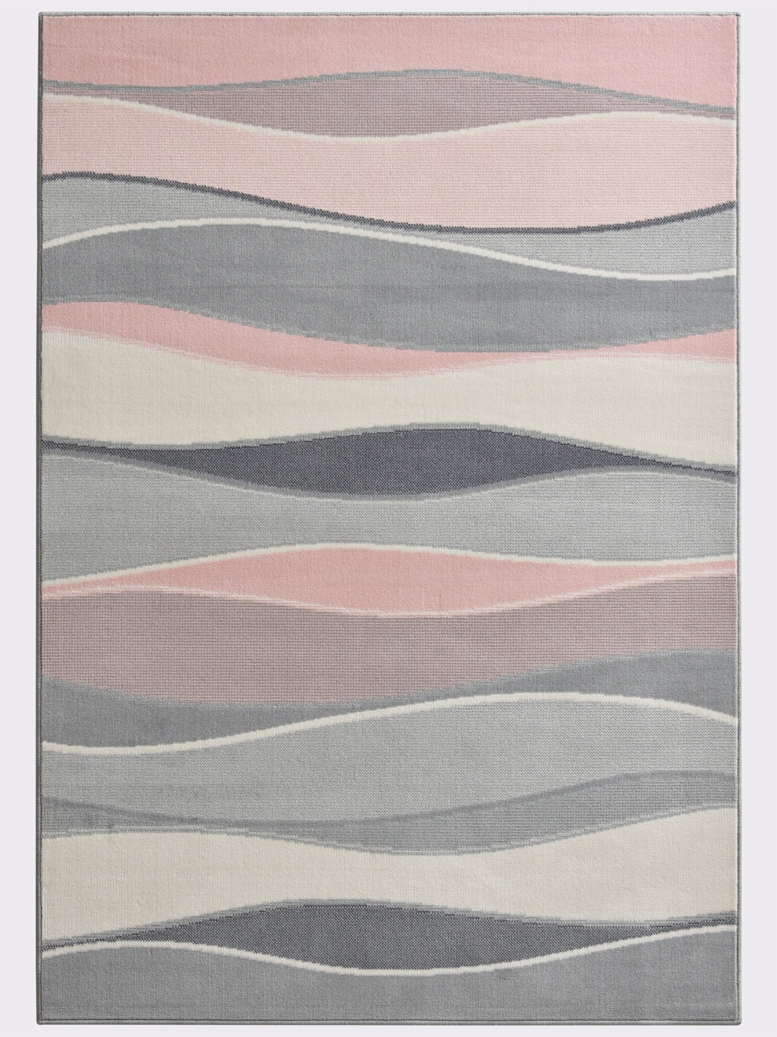 heine home Teppich - grau-rosa