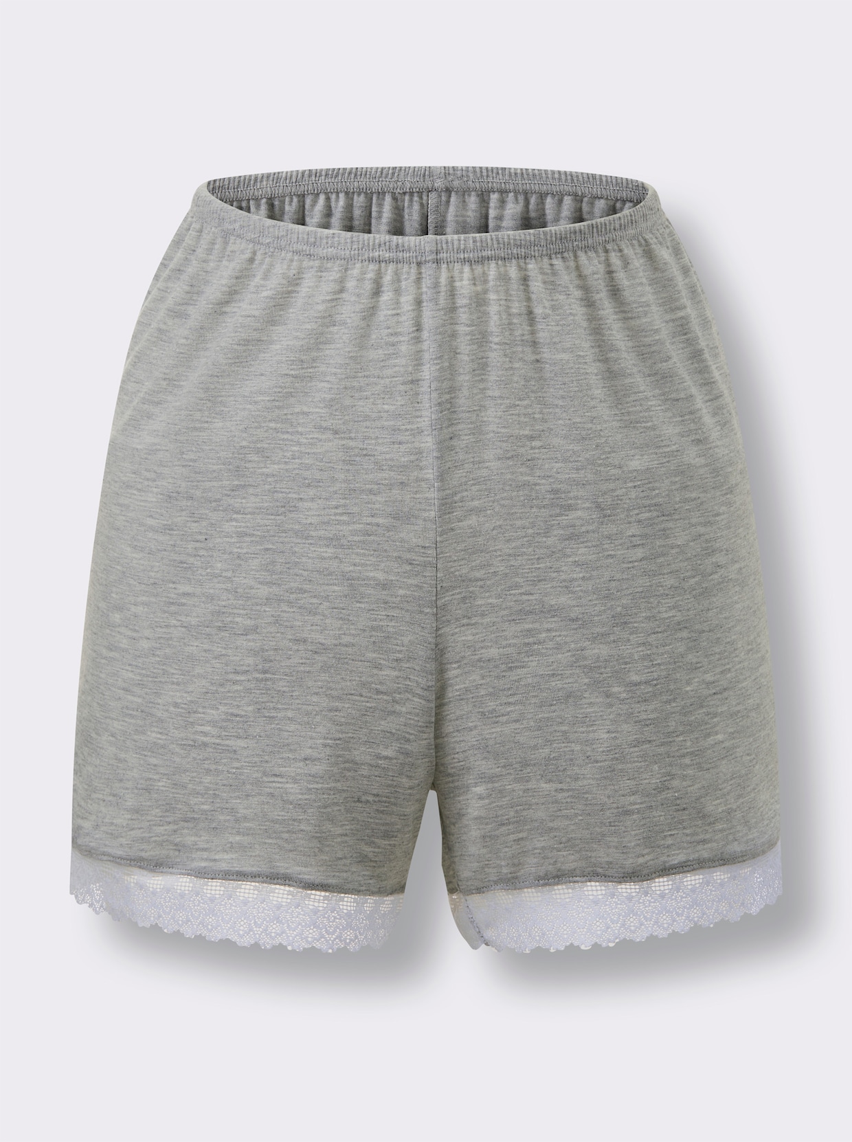 wäschepur Shorts - grau-meliert