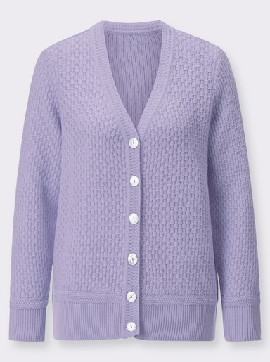 Strickjacke - flieder