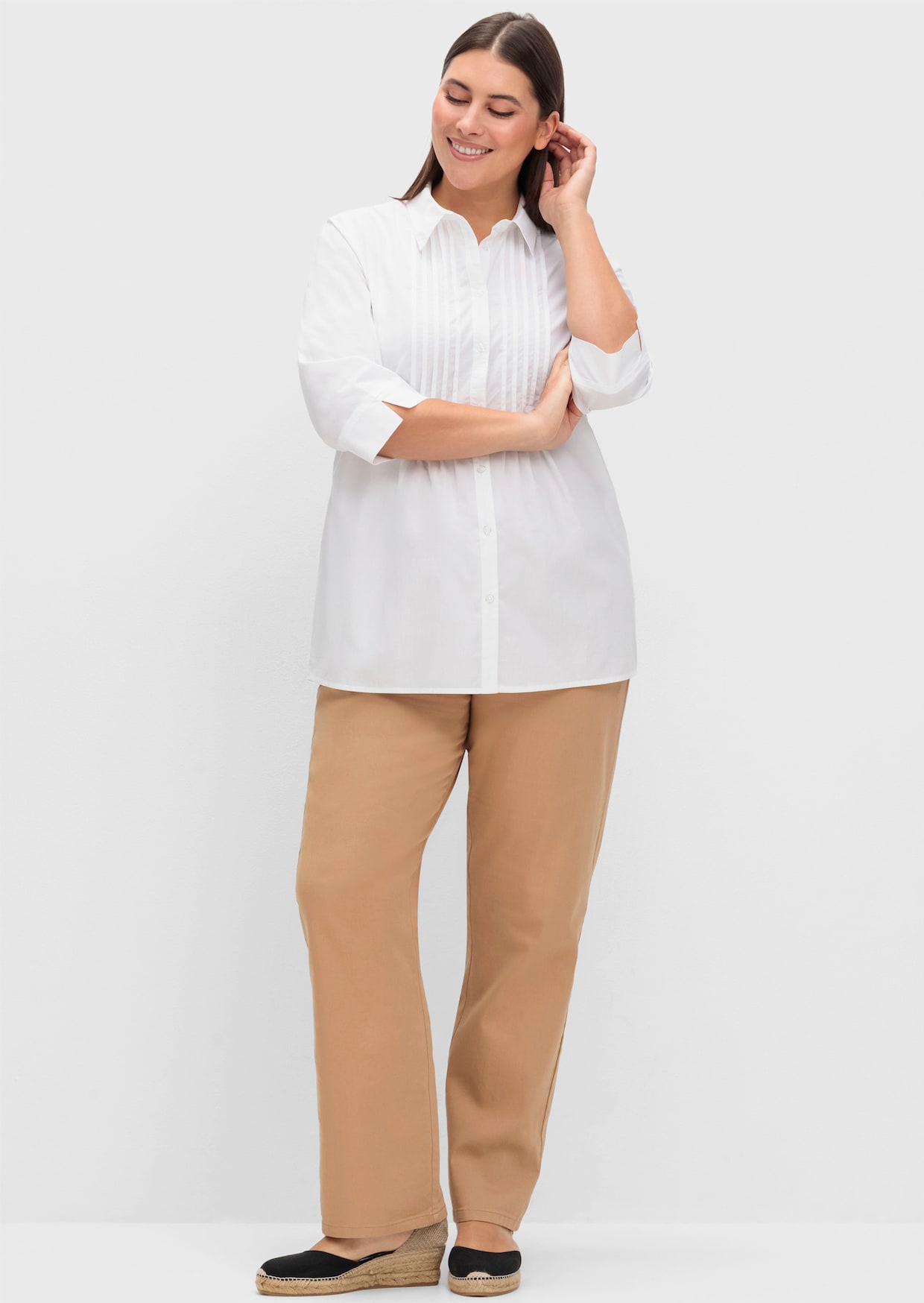 Longbluse - weiß