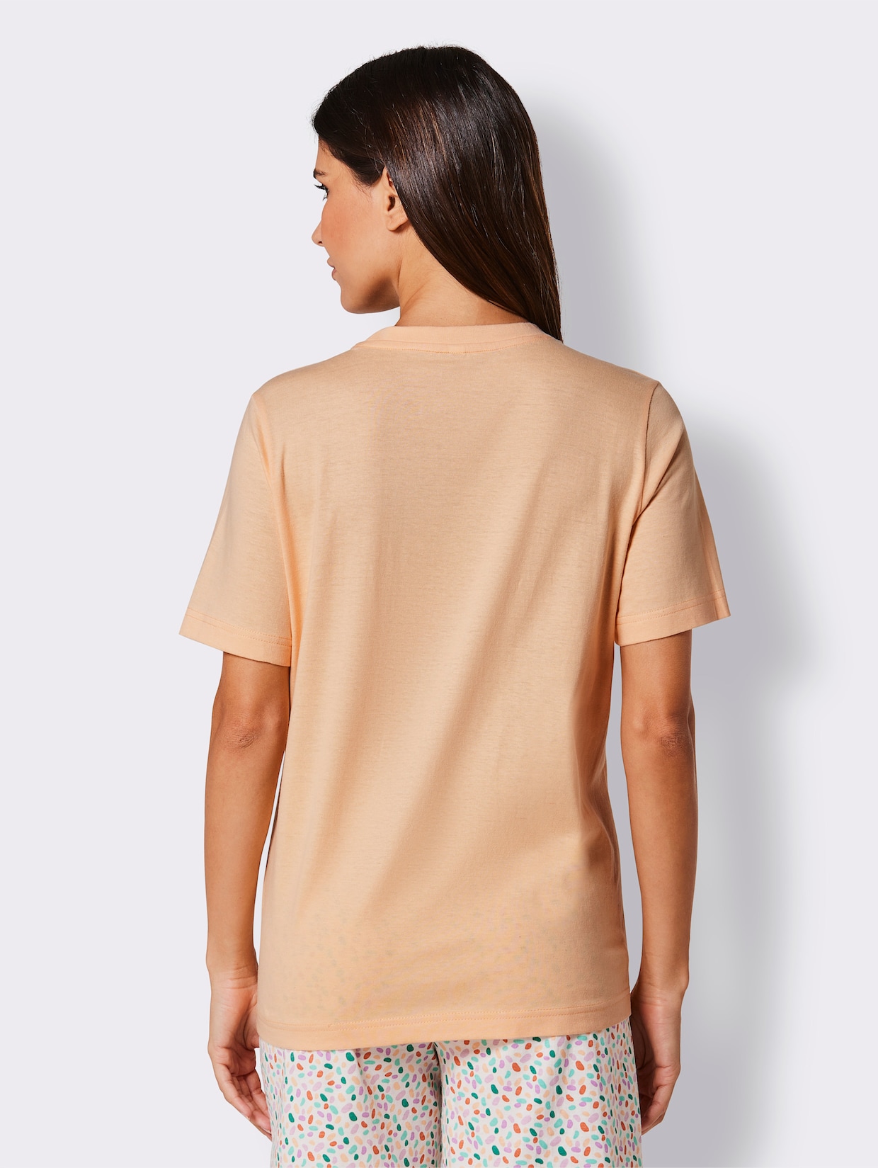 wäschepur Schlafanzug-Shirt - apricot