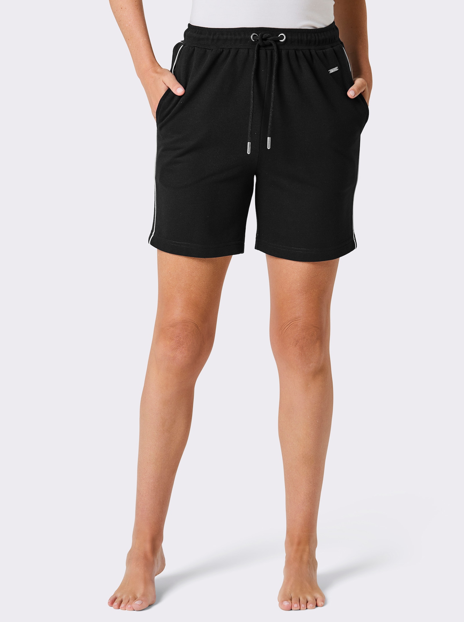 feel good Hose kurz - schwarz-weiß