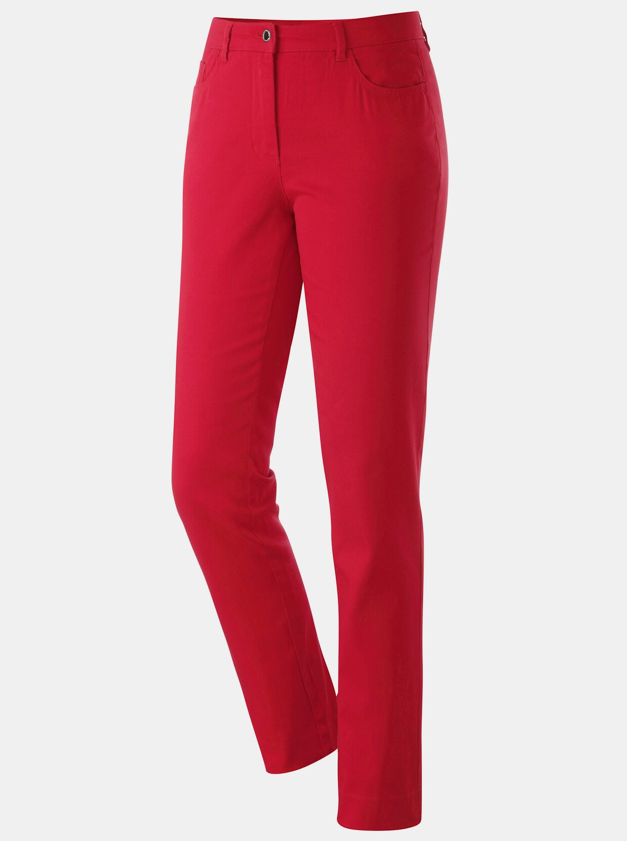 Pantalon extensible - rouge fraise