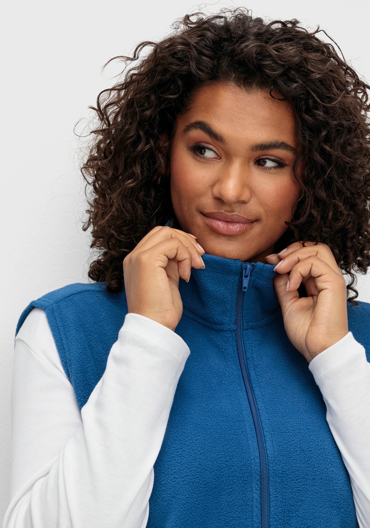 Fleeceweste mit Antipilling-Ausrüstung - nachtblau