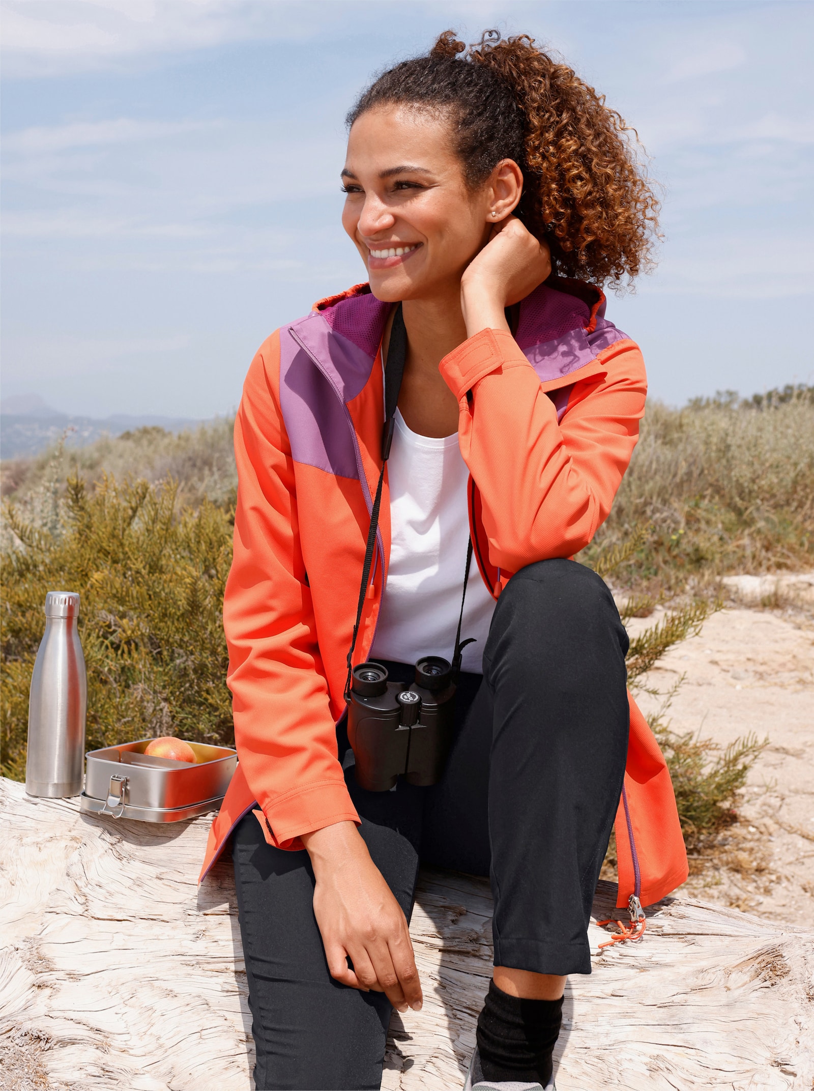 Catamaran Sports Funktionsjacke , wind- und wasserabweisend - orange-violett