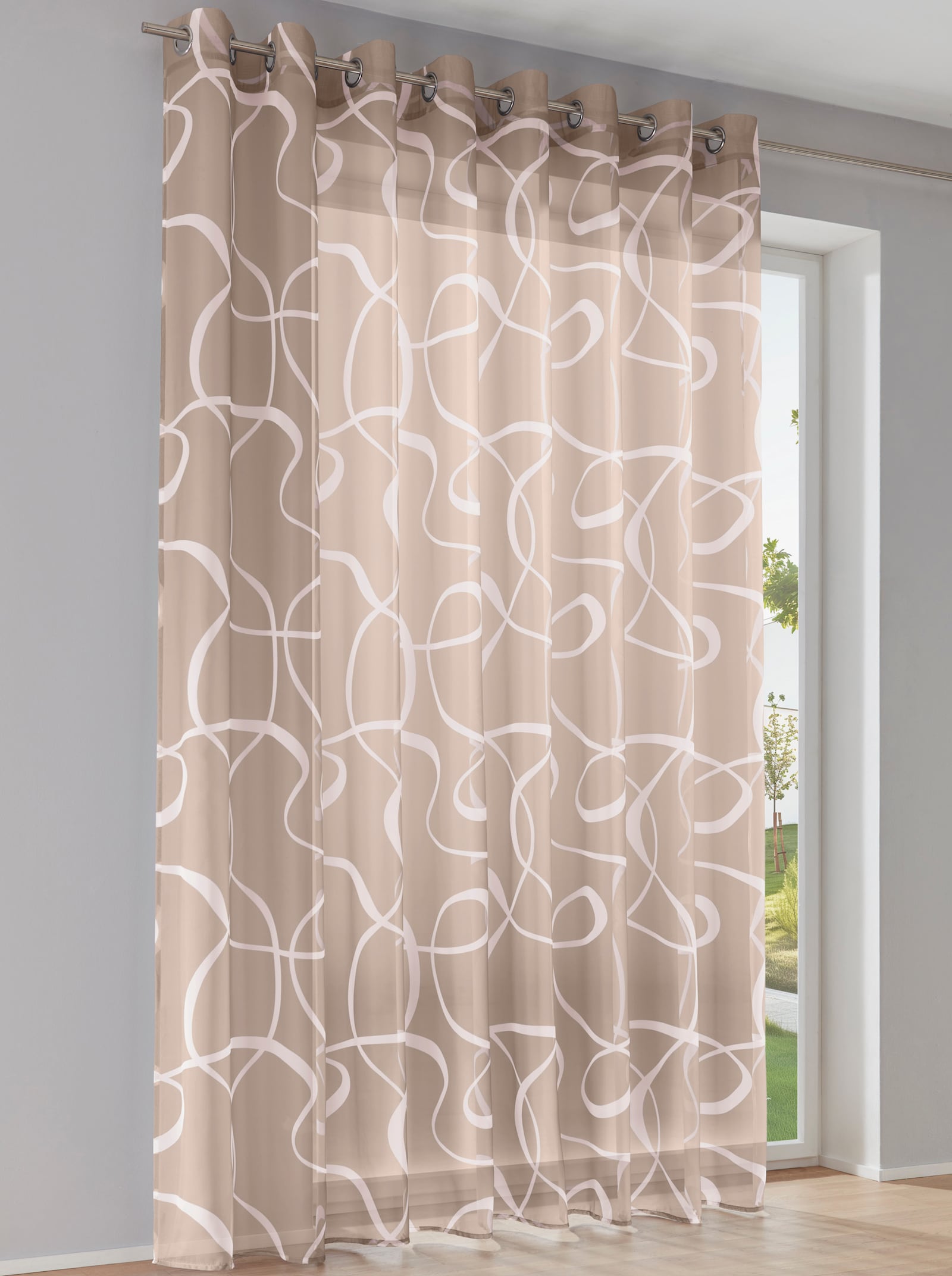 heine home Dekostore - taupe-weiß