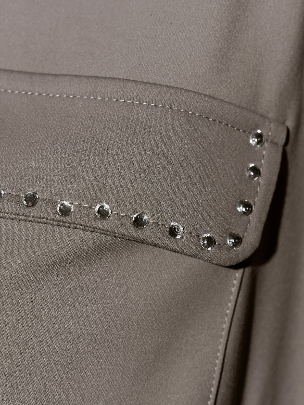 Polokleid in lässiger Form - taupe